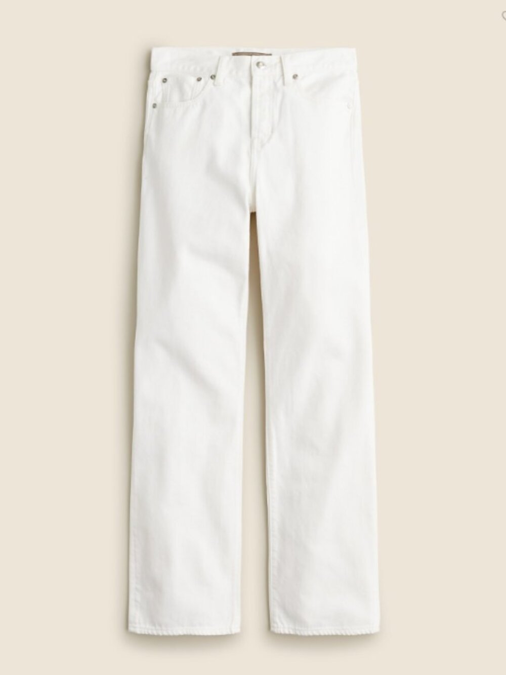 JCrew Point Sur loose straight jean in white